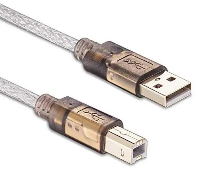 Alt view image 2 of 5 - Printer Cable 60Ft,2.0 Printer Scanner Cable Cord USB Type A Male to B Male High Speed for HP, Canon, Lexmark,Dell, Xerox, Samsung etc(60Ft/20M)