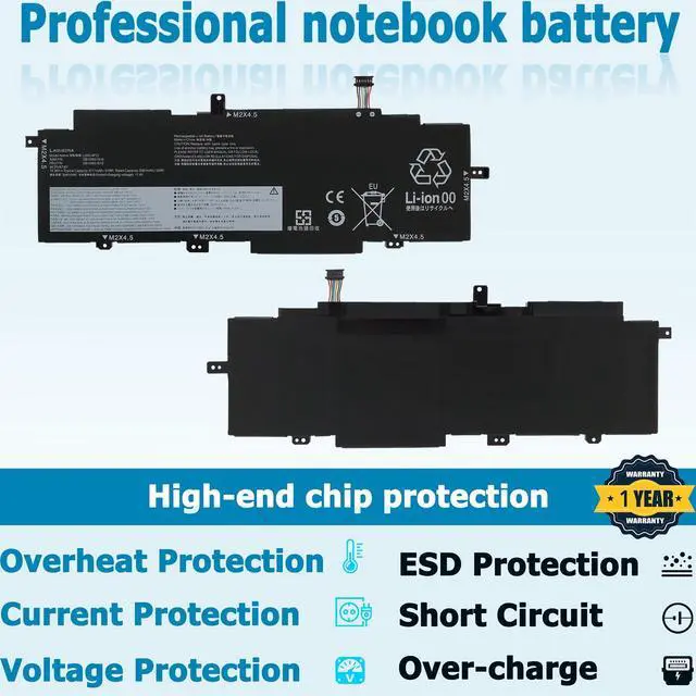 Alt view image 4 of 5 - LAQUEENA L20C4P72 Laptop Battery Compatible with Lenovo ThinkPad T14s 2nd Gen 2021 Series SB10W51917 5B10W51816 L20C4P72 SB10W51916 5B10W51815 L20L4P72 SB10W51914 5B10W13976 L20M4P72 SB10W51915