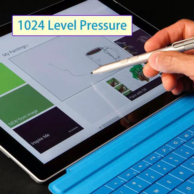 Alt view image 3 of 5 - Pen for Microsoft Surface Pro 3 WithBluetooth 4.0,Compatible with Surface Pro/Book/Laptop/Go with Palm Rejection, 1024 Levels Pressure Stylus for Surface Pro 9/8/X/7+/6/5/4