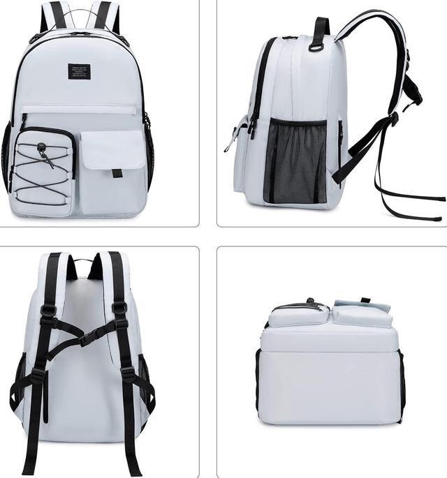 Alt view image 3 of 5 - Lohol Casual Backpack for Teen Boys Girls, Stylish Daypack with Anti Theft Pocket for School, Work, or Travel (Light Green)