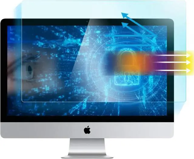 Main image of MUBUY-GOL 2-Pack Screen Protector for iMac 27-inch Anti Blue Light Anti Glare, iMac Pro 27 /iMac 27 Inch 5K Display Eyes Protection Blue Light Blocking Screen Protector Filter, Reduce Eyes Stain