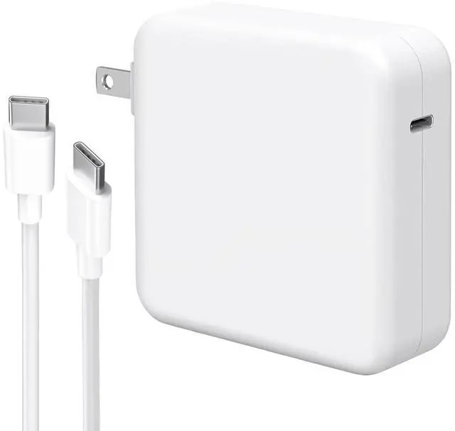 Main image of PARENIA Mac Book Pro Charger - 61W USB C Power Adapter Compatible with MacBook Pro 13 Inch 2016-2021, MacBook Air 13inch 2018-2021, New iPad Pro, and All USB C Device, 6.6ft USB C to C Cable