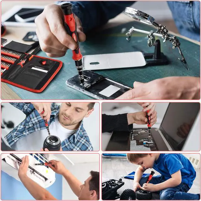 Alt view image 3 of 5 - STREBITO Precision Screwdriver Set 142-Piece + 11-Piece Spudger Pry Tool Kit Bundle, Plastic & Metal Spudger Tool for iPhone, Laptop, iPad, Cell Phone, MacBook, Tablet, Computer, Electronics Repair