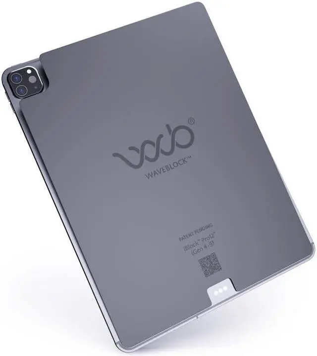 Main image of WaveBlock iBlock Protection Sticker for iPad Air 3, Harm Blocker for Tablet, 5G Shield Reduction, Fits Beneath Case, Tested in FCC Certified Lab