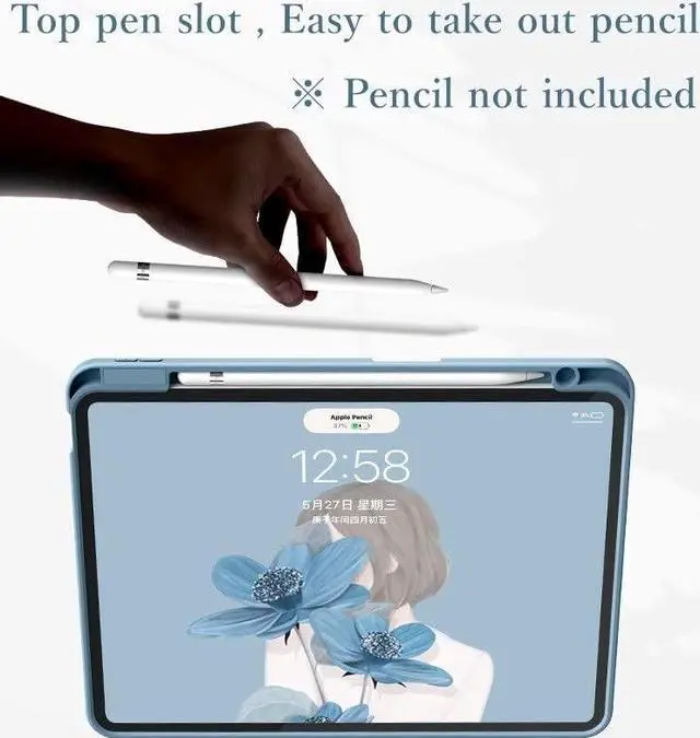 Alt view image 2 of 5 - kaitesi Keyboard Case Compatible with iPad 10th Generation Keyboard Case Touchpad Detachable Keyboard for iPad 10 2022 10.9 inch Slim Leather Folio Smart Cover (Yellow)