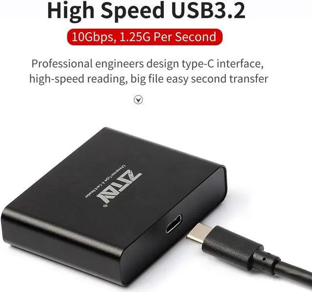 Alt view image 2 of 5 - ZITAY CFexpress Type A Card Reader, CFexpress Card Adapter Type A USB 3.2 Gen 2 10Gbps