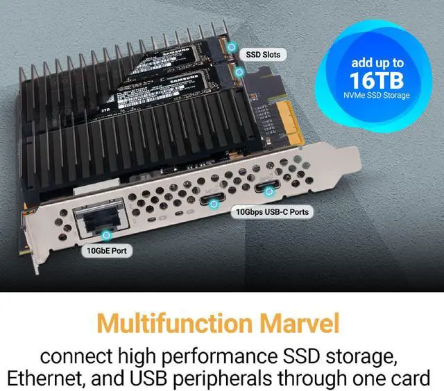 Alt view image 2 of 5 - Sonnet McFiver PCIe Card