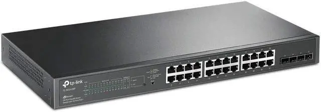 Main image of TP-Link Omada SG2428P 28-Port Gigabit Smart Switch with 24-Port PoE+, 4 SFP Slots, 250 Watt Budget, Centralized Cloud Management Omada SDN, and Intelligent Monitoring