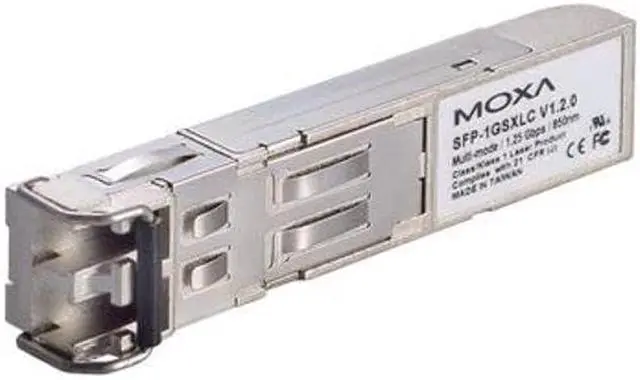 Main image of MOXA SFP-1GLSXLC SFP Module with 1 1000BaseSX Port with LC Connector for 2 km Transmission, 0 to 60degC