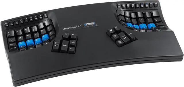 Main image of KINESIS Advantage2 Quiet LF Ergonomic USB Keyboard (KB600LFQ)
