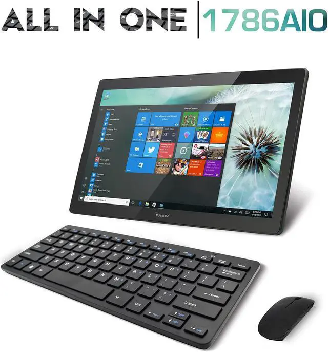 Alt view image 2 of 5 - IVIEW 1786AIO All in One Computer IPS 1920 x 1080 Touch Screen, Intel Celeron, 4GB RAM, 64GB Storage (Supports HHD) WiFi