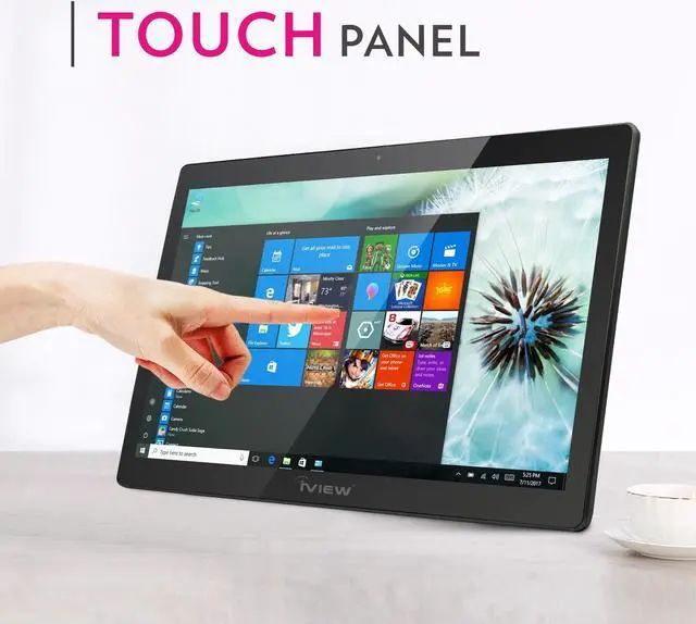 Alt view image 5 of 5 - IVIEW 1786AIO All in One Computer IPS 1920 x 1080 Touch Screen, Intel Celeron, 4GB RAM, 64GB Storage (Supports HHD) WiFi