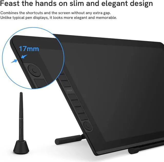 Alt view image 2 of 5 - Drawing Pen Display VEIKK VK2200PRO and Drawing Tablet VK640 Drawing pad