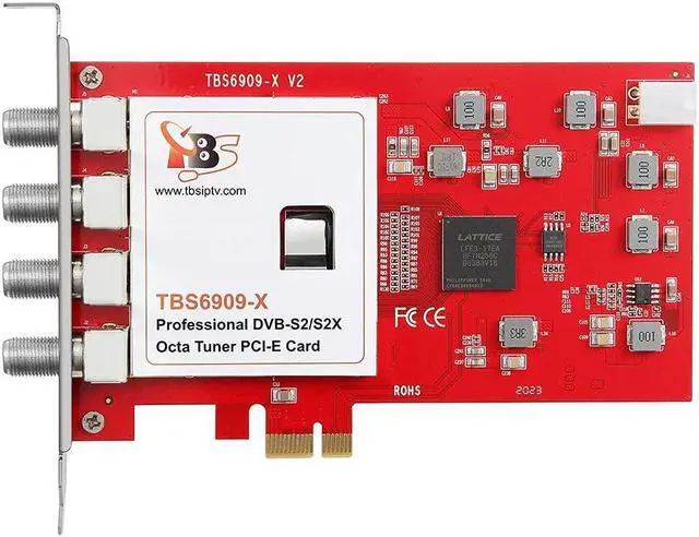 Main image of TBS6909X DVB-S/ S2/ S2X 8 Tuner PCI Express Digital Satellite TV Card for Live TV