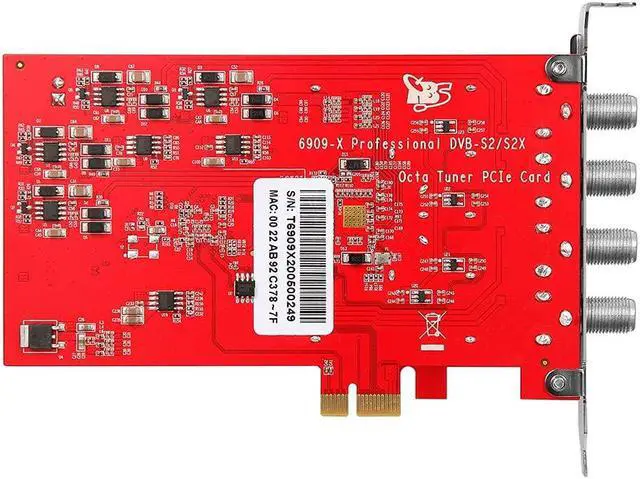Alt view image 3 of 5 - TBS6909X DVB-S/ S2/ S2X 8 Tuner PCI Express Digital Satellite TV Card for Live TV