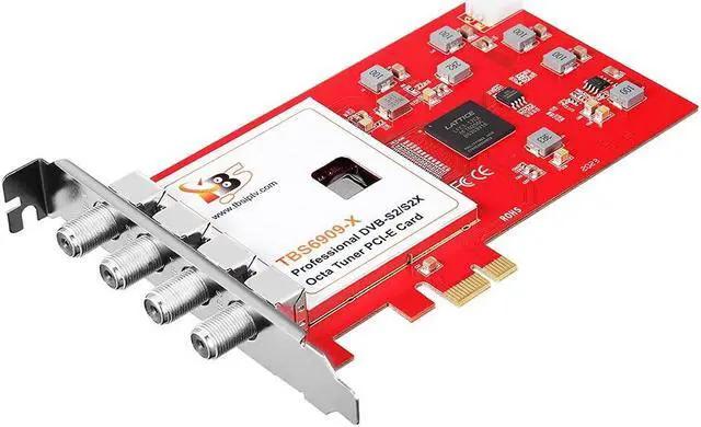 Alt view image 4 of 5 - TBS6909X DVB-S/ S2/ S2X 8 Tuner PCI Express Digital Satellite TV Card for Live TV
