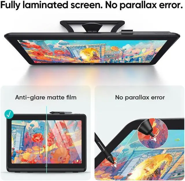 Alt view image 4 of 5 - XPPen Artist 22 Plus 130% sRGB Drawing Tablet with Screen, 16.7 Million Colors Art Tablet with 16384 Pressure Stylus, Full Laminated, Anti-Glare Display Computer Graphic Tablet (22 inch)
