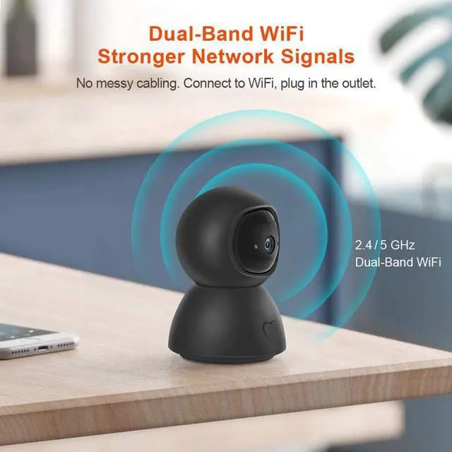 Alt view image 5 of 5 - EVERSECU 1pcs 10 Inch Small Monitor + 1pcs Tuya Smart WiFi Home Security Camera