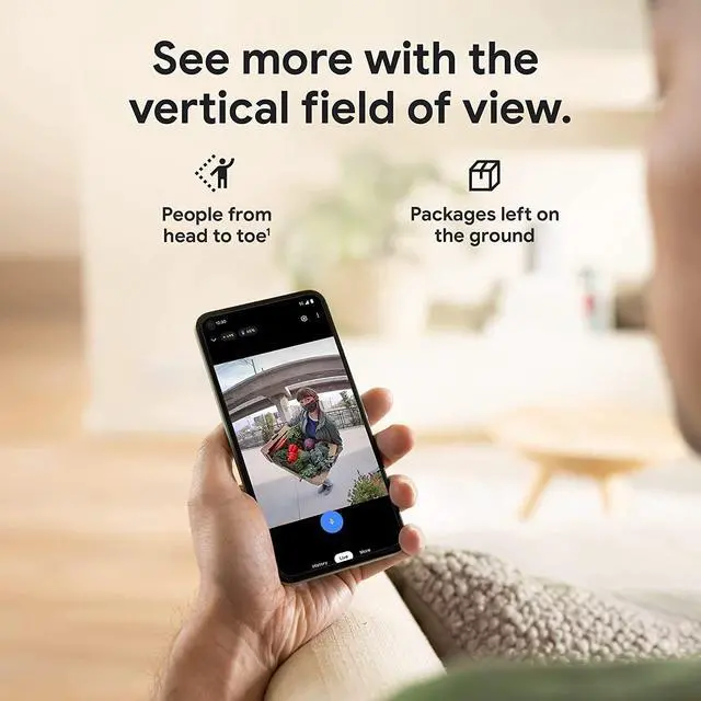 Alt view image 4 of 5 - Google Nest DBELLBA Video Doorbell (Battery, Ash)