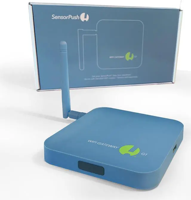 Alt view image 4 of 5 - SensorPush G1 WiFi/Ethernet Gateway. Receive Data/Alerts from Anywhere via Internet. No Monthly Fee. Unlimited History. Developed/Supported/Hosted in USA. iPhone/Android App/Web Dashboard/Alexa