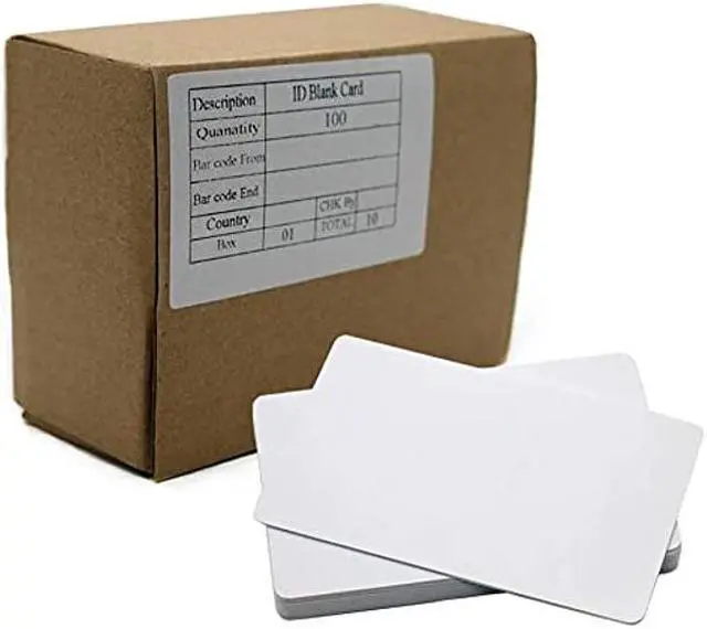 Main image of Gialer 100pack Contactless 125kHz RFID Proximity ID Cards IC Smart Intelligent Card 0.8mm Thick for Access Control System & Time Attandance & Door Entry Access TK4100 EM4100 Read Only