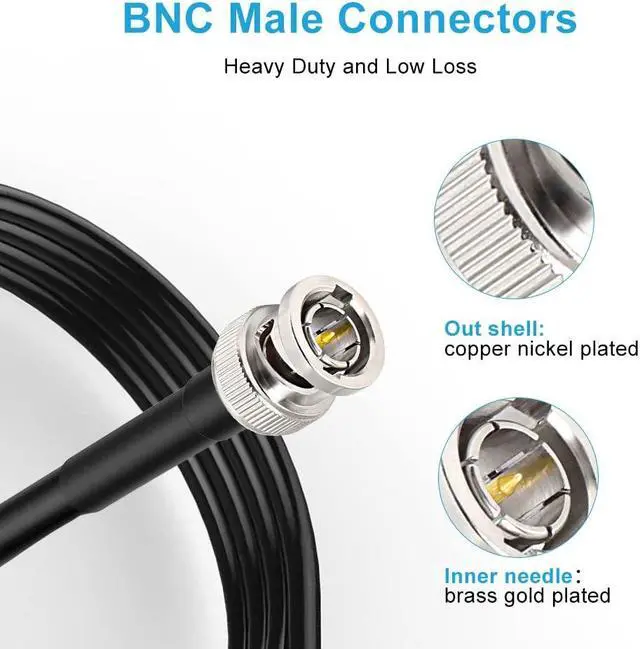 Alt view image 2 of 5 - XRDS -RF SDI Cable, BNC Cable 75 ft, 75 Ohm 3G/HD SDI Cable Video Coax Cable for Video Surveillance Camera CCTV System