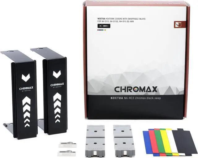 Main image of Noctua NH-D15 SE-AM4 CPU Cooler with NA-HC3 chromax.Black.swap Heatsink Covers