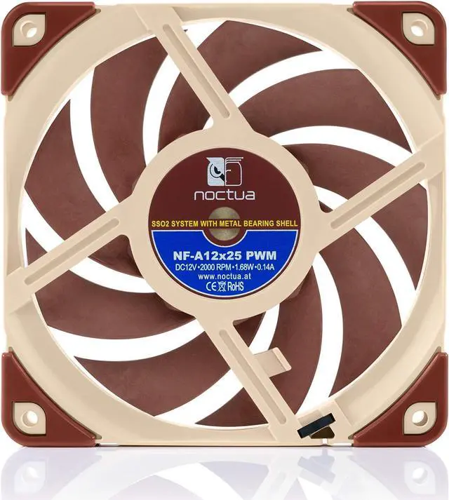 Main image of Noctua 480mm AIO Upgrade Bundle (4X NF-A12x25 PWM 120mm Fans Plus 1x NT-H2 Thermal Paste)