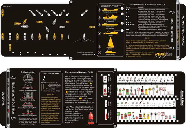 Main image of Weems & Plath Marine Navigation ROADrule Marine Navigation Aids, Rules of The Road and Light Characteristics (USATONS, U.S. Waters)