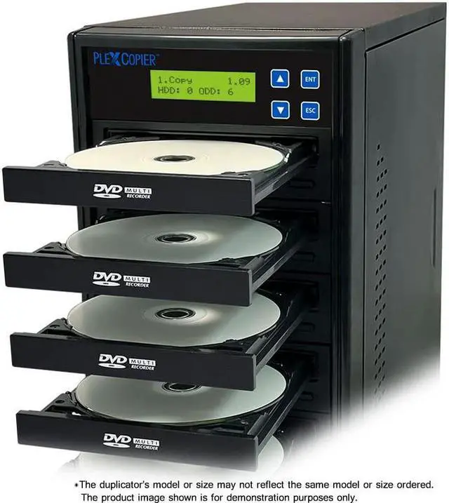 Alt view image 5 of 5 - PlexCopier 24X SATA 1 to 5 CD DVD M-Disc Supported Duplicator Writer Copier Tower with Free DVD Video Copy Protection
