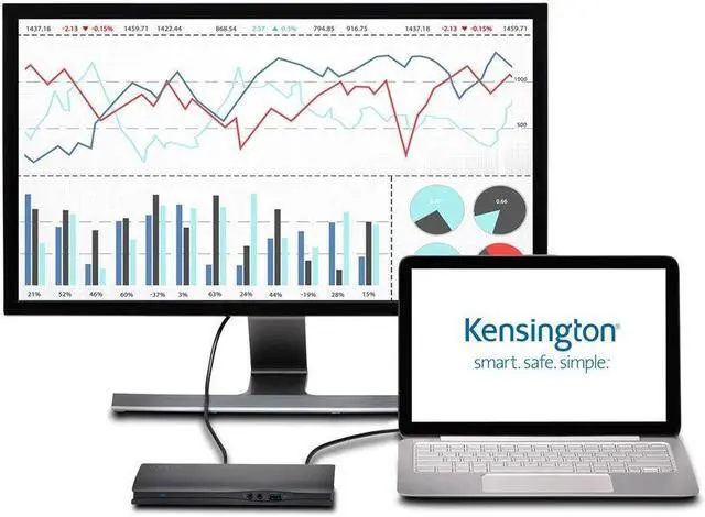 Alt view image 4 of 5 - Kensington SD4600P USB-C Docking Station with Power Delivery Charging for 2015/2016 MacBook Retina 12", Chromebook Pixel, Dell XPS 13" 9350/XPS 15" 9550, Dell Precision 5510 (K38231WW)
