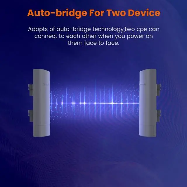 Alt view image 4 of 5 - Tenda 2.4GHz Outdoor Long-Range CPE | 12dBi, 5km+ | Point to Point Wireless Bridge | AP/Station/WISP/P2MP/WDS Repeater/Router | 6KV Lightning Protection. (O3)