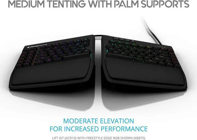 Alt view image 3 of 4 - KINESIS Lift Kit - Tenting with Palm Supports for Freestyle Edge (AC910),Black