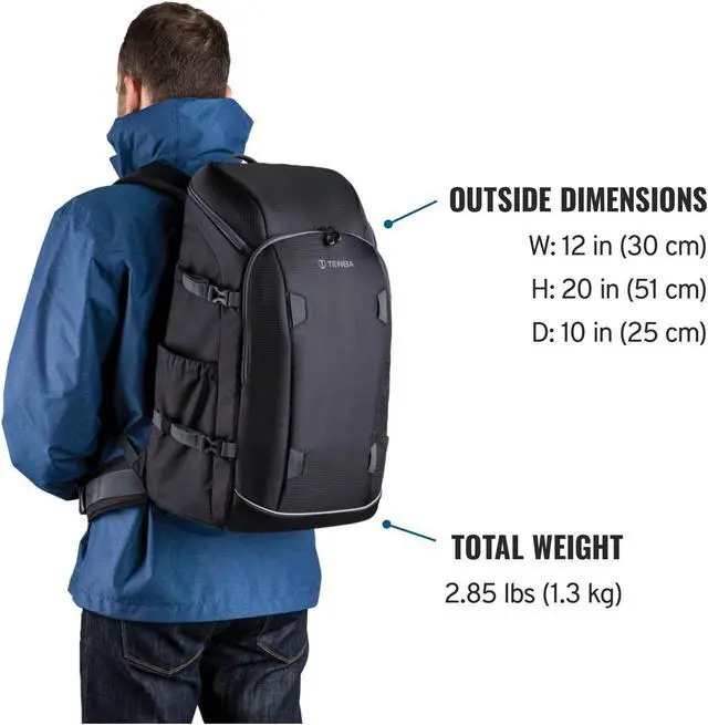 Alt view image 2 of 5 - Tenba Solstice 24L Backpack - Black (636-415)