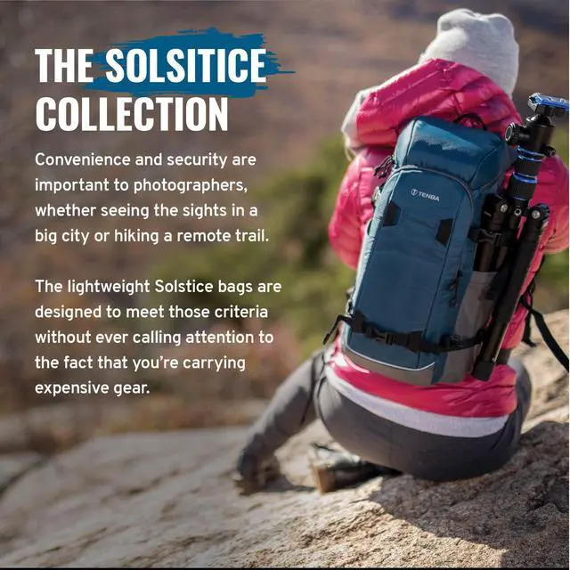 Alt view image 3 of 5 - Tenba Solstice 24L Backpack - Black (636-415)