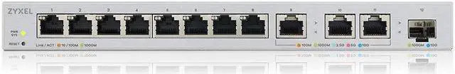 Alt view image 3 of 5 - Zyxel 12-Port Web-Managed Multi-Gigabit Switch | 3X 10 | 1x 10G SFP+ [XGS1250-12]