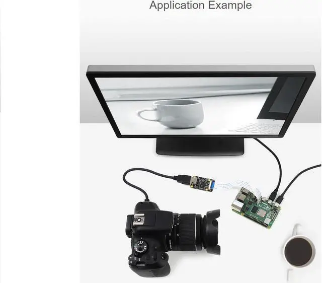Alt view image 4 of 5 - waveshare HDMI to CSI Camera Adapter, Support HDMI Input up to 1080p 30fps Compatible with Raspberry Pi 4B/3B+/3B/Pi Zero/Zero W,Raspberry Pi CSI Cameras