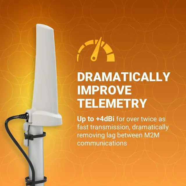 Alt view image 2 of 5 - Poynting OMNI-280 Omnidirectional Wideband Cellular Desktop Antenna | SISO | 4G LTE | WiFi 2.4 GHz | 698-3800 MHz | Band 71 (2 Meter Cable)
