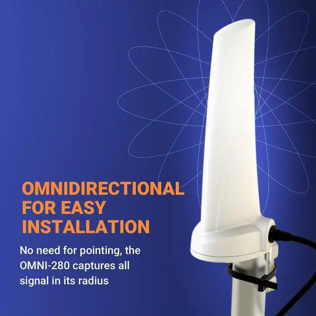 Alt view image 3 of 5 - Poynting OMNI-280 Omnidirectional Wideband Cellular Desktop Antenna | SISO | 4G LTE | WiFi 2.4 GHz | 698-3800 MHz | Band 71 (2 Meter Cable)