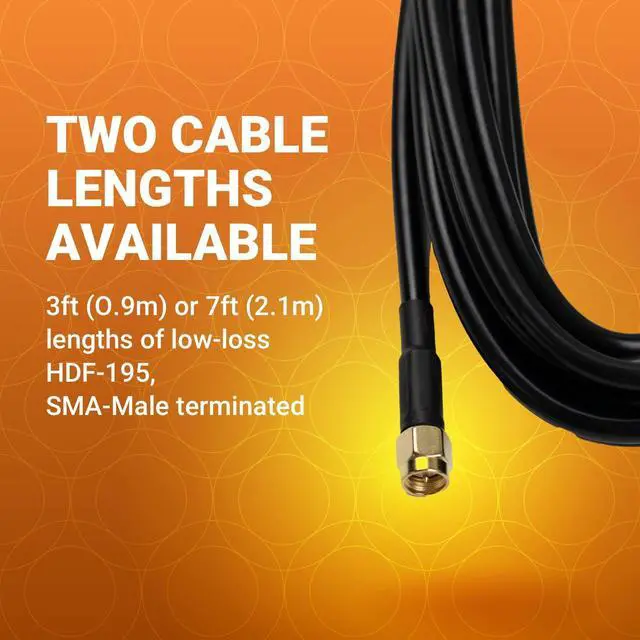 Alt view image 4 of 5 - Poynting OMNI-280 Omnidirectional Wideband Cellular Desktop Antenna | SISO | 4G LTE | WiFi 2.4 GHz | 698-3800 MHz | Band 71 (2 Meter Cable)
