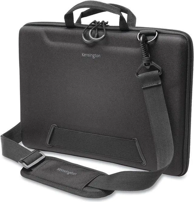 Main image of Kensington LS520 Stay-On Laptop Case for 11.6" Chromebooks & Laptops, Clamshell, Shoulder Strap, Water-Resistant (K60854WW), Grey