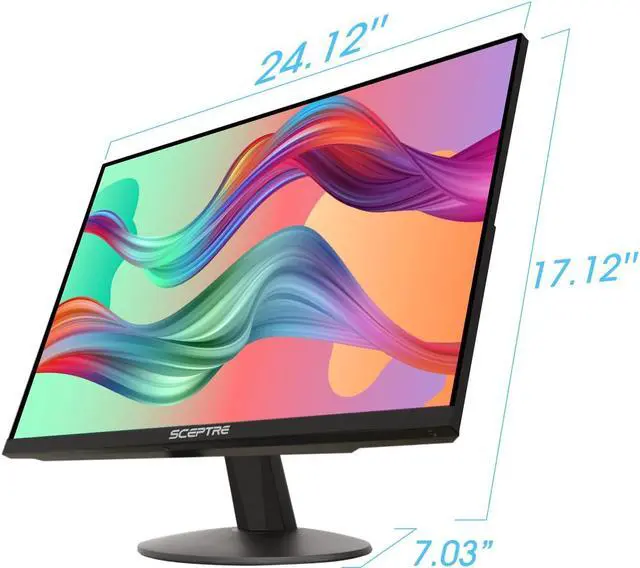 Alt view image 4 of 5 - Sceptre IPS 27" LED Gaming Monitor 1920 x 1080p 75Hz 99% sRGB 320 Lux HDMI x2 VGA Build-in Speakers, FPS-RTS Machine Black (E278W-FPT series)