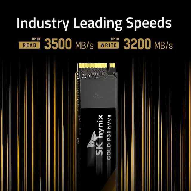 Alt view image 2 of 5 - SK hynix Gold P31 2TB PCIe NVMe Gen3 M.2 2280 Internal SSD, Up to 3500MB/S, Compact, Form Factor SSD - Internal Solid State Drive with 128-Layer NAND Flash