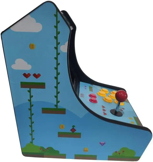 Alt view image 3 of 5 - Vilros Tabletop Retro Arcade Cabinet with 10" HD Display - Compatible with Raspberry Pi