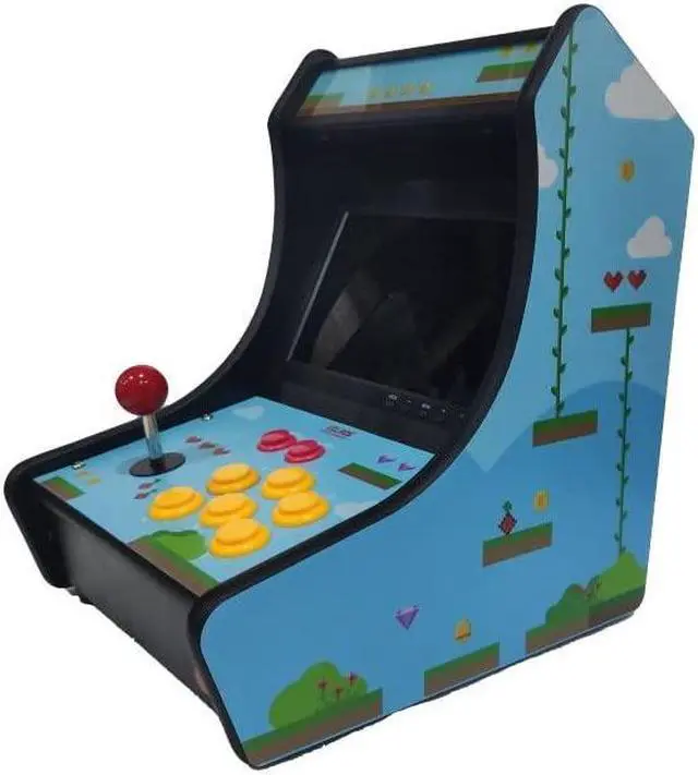 Alt view image 4 of 5 - Vilros Tabletop Retro Arcade Cabinet with 10" HD Display - Compatible with Raspberry Pi