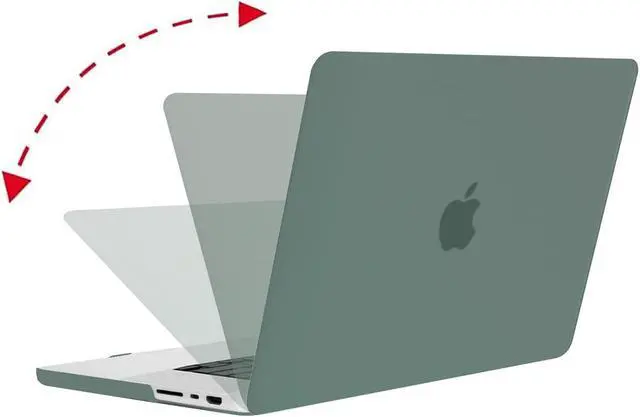 Alt view image 4 of 5 - MOSISO Compatible with MacBook Pro 16 inch Case 2021 2022 Release A2485 M1, Multifunctional Sleeve Bag&Plastic Hard Cased&Keyboard Cover&Screen Protector&Storage Bag, Midnight Green