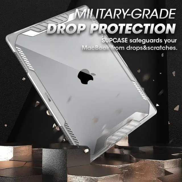 Alt view image 4 of 5 - SUPCASE for MacBook Pro 14 Inch Case 2024-2021 (Unicorn Beetle), M4/M3/M2/M1 Pro/Max A3185 A3401 A3112 A2918 A2992 A2779 A2442 Heavy Duty Rugged Hard Shell Protective Cover for MacBook Pro 14", Clear