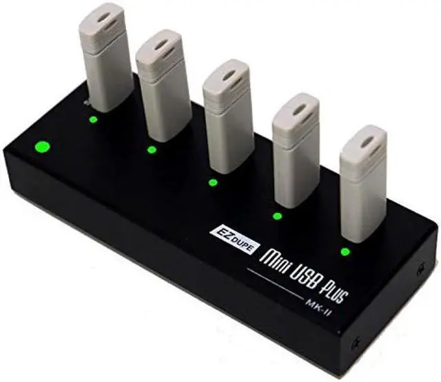 Alt view image 2 of 5 - [New Update Version] EZ DUPE 1 to 4 Mini USB Plus MK II Duplicator - Standalone Portable USB Flash Media Thumb Drive Compact Copier (DM-FU0-5V04B-V2)