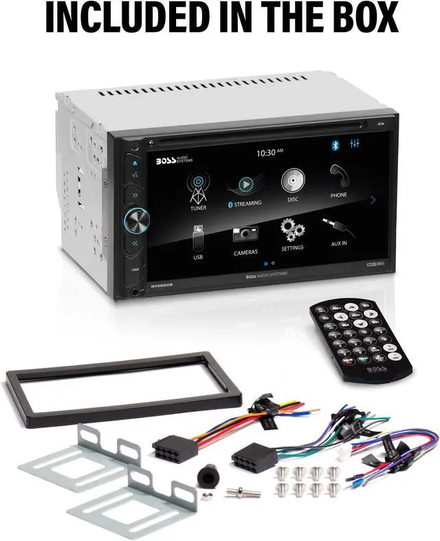 Alt view image 5 of 5 - BOSS Audio Systems BV9695B Car Audio Stereo System - 6.95 Inch Double Din, Touchscreen, Bluetooth Audio and Calling Head Unit, CD Player, A-Link (Screen Mirroring), AM/FM Radio Receiver, For Amplifier