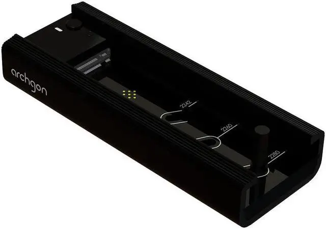 Main image of archgon External SSD Dock Compatible with PCIe NVMe & M.2 SATA SSD USB 3.2 Type-C Support UASP Works with Heatsink with 1-inch in Width